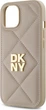 Etui plecki DKNY Quilted Stack Logo do Apple iPhone 15 Beige (DKHCP15SPQDSLE) - obraz 6