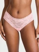 Кружевные трусы Victoria's Secret Lace Cheeky Panty-Розовый-M - изображение 1