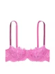 Комплект білизни Victoria's Secret Dream Angels Wicked Twinkle Strap Unlined Lace Balconette Bra - 34C - XS - Рожевий - зображення 6