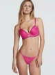 Комплект Вікторія Сікрет Shine Cradle Lace Push-Up Bra+Thong Panty - 34C - S - Рожевий - зображення 1