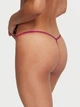 Комплект Вікторія Сікрет Shine Cradle Lace Push-Up Bra+Thong Panty - 34C - S - Рожевий - зображення 4