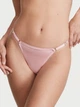 Комплект Push-Up Bra + Thong Panty - 34B - S - Розовый - изображение 3