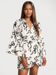 Сатиновий короткий халат Victoria’s Secret Satin Short Robe-Білий-M/L - зображення 2