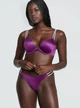 Комплект білизни Victoria's Secret Bombshell Add-2-Cups Double Shine Strap Push-Up Bra - 34C - M - Фіолетовий - зображення 4