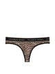 Бавовняні трусики тонг Victoria's Secret Logo Cotton Thong Panty - L - Леопардовий - зображення 3