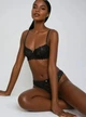 Комплект білизни Victoria's Secret Dream Angels Wicked Unlined Lace Balconette Bra - 34C - M - Чорний - зображення 1
