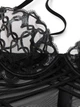 Пеньюар Victoria's Secret Shimmer Heart Embroidery Strappy Satin Slip - XS - Черный - изображение 4