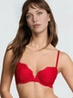 Комплект білизни Dream Angels Twinkle Strap Lace Classic-Coverage Demi Bra - 34C - S - Червоний - зображення 2