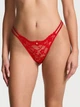 Комплект білизни Dream Angels Twinkle Strap Lace Classic-Coverage Demi Bra - 34C - S - Червоний - зображення 4