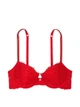 Комплект білизни Dream Angels Twinkle Strap Lace Classic-Coverage Demi Bra - 34C - S - Червоний - зображення 8