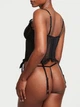 Комплект Victoria's Secret Very Sexy VS Archives Rose Lace Cropped Corset Set - Чёрный - М - изображение 2