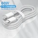 Кабель USB-C – USB-C 60W PD Type-C быстрая зарядка - изображение 4