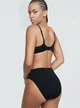 Хлопковые трусики Victoria's Secret Lace-Trim Cotton High-Leg Brief Panty - S - Черный - изображение 2