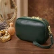 Сумка кросс боди через плечо женская из натуральная кожи Vintage leather-22893 Темно-зеленая - изображение 14