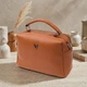 Сумка кросс боди через плечо женская из натуральная кожи Vintage leather-22921 Рыжяя - изображение 12