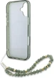 Панель Guess IML Flowers Allover Electro With Pearl Strap MagSafe для Apple iPhone 16 Plus Green (GUHMP16MHCPOFPA) - зображення 6