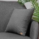 Наволочка вязаная Home Line Tonk Line Шахматка Графитовая 40х40 см (193268 HL) - изображение 2