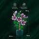Конструктор квітка Гібіскус у горщику, інтер'єрна квітка серії Botanical, сумісний з відомими брендами - зображення 4