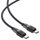 Кабель ACEFAST C10-03 Type-C to Type-C 3A, 60W, 1.2m, silicone, zinc connectors, Black (6974316283119) - изображение 4