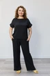 Костюм жіночий Estilo повсякдений-casual креп чорний 02-117 54р - изображение 1