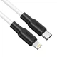 Кабель HOCO X21 Plus Type-C to iP 3A, 20W, 1m, black and white - зображення 3