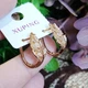 Серьги Xuping Jewelry длина 1.7см ширина 1.2см медицинское золото позолота 18К с1611 - изображение 3