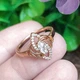 Кольцо Xuping Jewelry размеры:17 медицинское золото позолота 18К 8483 - изображение 1