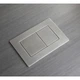 Панель змиву Koer KT-0612-02 240x160x10mm з нержавіючої сталі, кнопка квадратна SUS304 (KR6120) - зображення 5