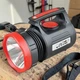 Фонарь аккумуляторный ручной Wimpex WX LED с FM радио, USB 20W, TF, индикатор зарядки, 2 режима работы, переносной светодиодный прожектор Черный (О89Z) - изображение 1
