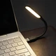 Лампа USB гнучка XO 5V LED 1Вт чорна портативна підсвітка для ноутбука від повербанка нічник USB світильник - зображення 3