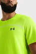 Чоловіча жовта футболка UA Rush Seamless Wordmark SS Under Armour S 1382799-731 - изображение 4