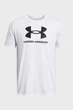 Чоловіча біла футболка UA SPORTSTYLE LOGO UPDATE SS Under Armour L 1382911-100 - изображение 3