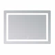 Зеркало Lidz алюминиевое 1200х800 мм с LED-подсветкой Touch антизапотевание (692313) - изображение 4