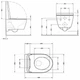 Подвесной унитаз Qtap керамика 515х360х350 мм Белый сиденье Slim Duroplast Soft-close Quick Release (692224) - изображение 2