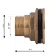 Врезка Thermo Alliance Standart 1 1/4" латунная для монтажа в бак труба штуцер (599656) - изображение 10