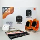Комплект i60 - Watch Ultra 2 / Smart Watch 9 / Air Pro 2 / 7 ремінців / 2 захисних чохла (Помаранчевий) - зображення 1