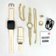 Комплект A58 Plus 7в1 - Smart Watch / Кварцевые часы / Украшения / 2 ремешка (Бежевый) - изображение 3