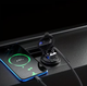 Панельный USB зарядный модуль для авто мотоцикла и катера USB C PD QC 3.0 с вольтметром и крышкой - изображение 2