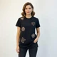 Женская футболка классическая с разрезами Коди Modna KAZKA MKNK250430 - 48, Чорний - изображение 1