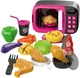 Микроволновка игрушечная LeanToys My Little Home с аксессуарами 18 элементов розовый 749648 (5905991085652) - изображение 2