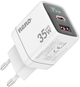 Мережевий зарядний пристрій Neno NC1 35W USB-C + USB-A White (5902479675176) - зображення 1