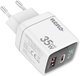 Мережевий зарядний пристрій Neno NC1 35W USB-C + USB-A White (5902479675176) - зображення 2