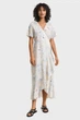 Жіноча біла сукня з візерунком FLORAL PRINT WRAP SS FRILL DRESS Gant 34 4503417 - изображение 1