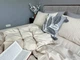 Постельное белье с резинкой Creamy Beige(W1361) вареный хлопок Полуторный размер, наволочки 50/70 - изображение 3