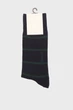Чоловічі темно-сині носки у смужку STRIPED RIB SOCKS Gant 40-42 9960332 - зображення 3