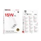 Зарядний блок живлення 2xUSB+Type-C BOROFONE BA105A Stellar 15 W 5 V 3 A білий - зображення 5