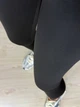 Лосины женские Fashion 7016-2 пуш ап с высокой талией дайвинг с надписью L черные - изображение 7