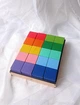 Деревянные цветные кубики 20 шт. - NashiToys - изображение 2