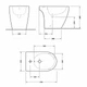 Биде напольное Qtap Presto Quadro 525×340×400 мм, White QTPRE29W49124 - изображение 2