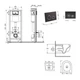 Готовое решение Qtap для ванной комнаты: подвесной унитаз Taurus Ultra Quiet 515×360×350 + комплект инсталляции Nest 4в1 (круглая клавиша Matt Black) - изображение 2